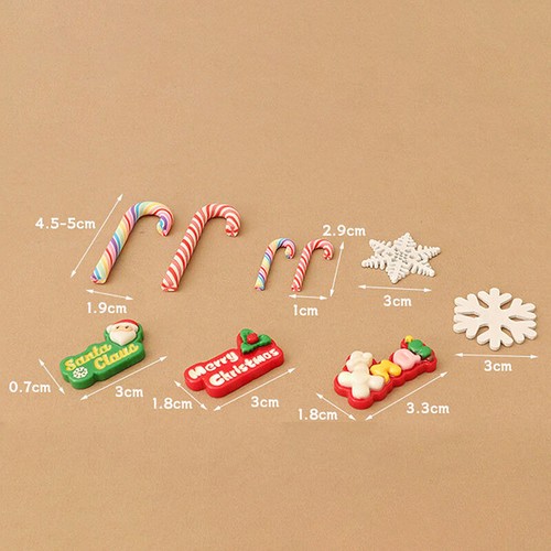 Christmas Figurines Dollhouse Ornament Home Decorations Deer Santa Claus Snow-mx - Photo 6/19