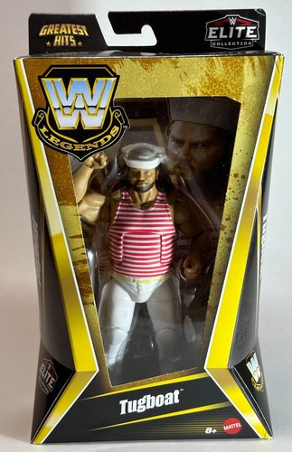 Mattel WWE Elite Collection Legends Greatest Hits TUGBOAT Action Figure Non-Mint - Picture 7 of 7