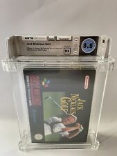 Jack Nicklaus Golf Snes Super Nintendo PAL Sealed WATA 8.5 Graded Video Game