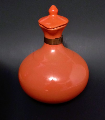 VTG Red Wing Rumrill Pottery Glazed Ceramic Carafe w/Wooden Handle & Lid USA - Picture 2 of 10