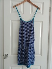 Accessorize Blue White Daisy Floral Sleeveless Strappy Shorts Playsuit Size L
