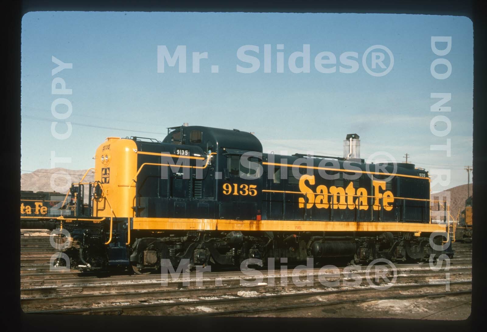 Duplicate Slide ATSF Santa Fe Fresh Paint ALCO RSD5 9135 | eBay