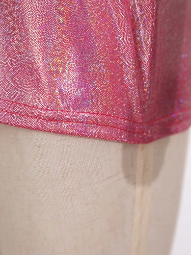 Girls Boys Shiny Metallic T-Shir Hip Hop Tops Stage Performance Cool Top Costume - Picture 30 of 42