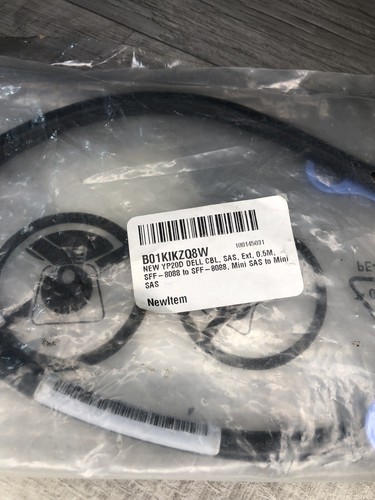 Dell 0YP20D 0.5M SFF-8088 to SFF-8088, Mini SAS to Mini SAS Cable Connector - Picture 2 of 3