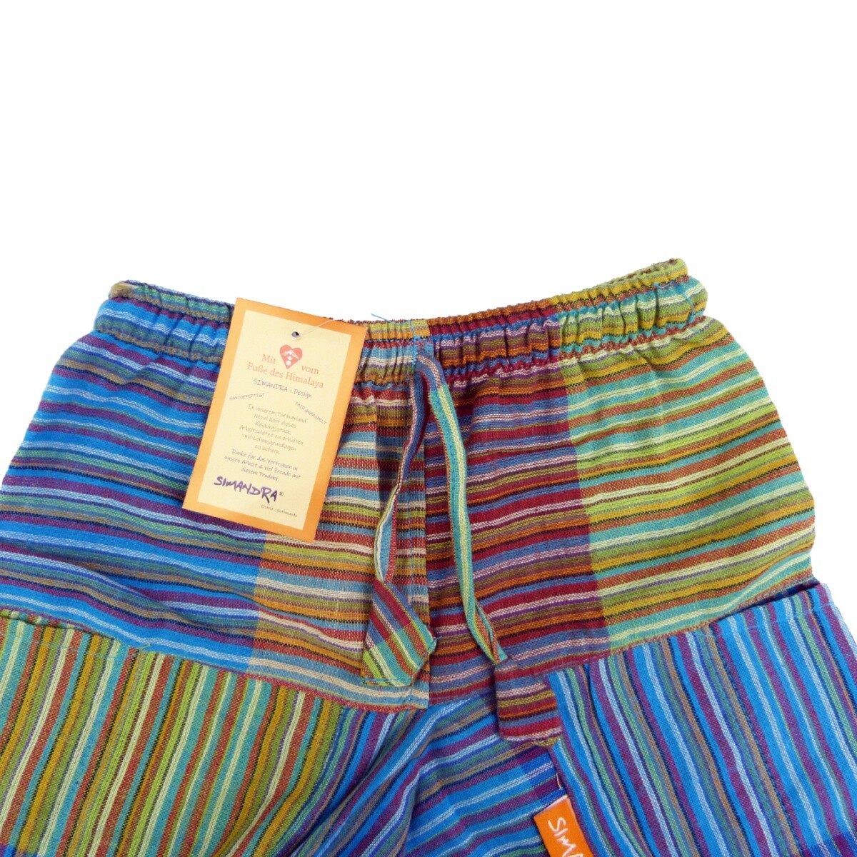 Harem Pants Colorati Cotone Pantaloni Patchwork Unisex - Stile Hippie, Comodi, Elasticizzati In Vita, Ideali Per Festival E Tempo Libero Scarpa Frau - Foto 4