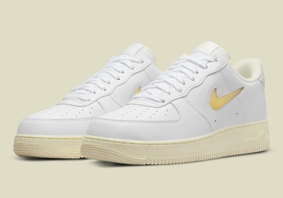 Nike Air Force 1 07 DC8894-100 Men Jewel Pale Vanilla Leather Running Shoes C793