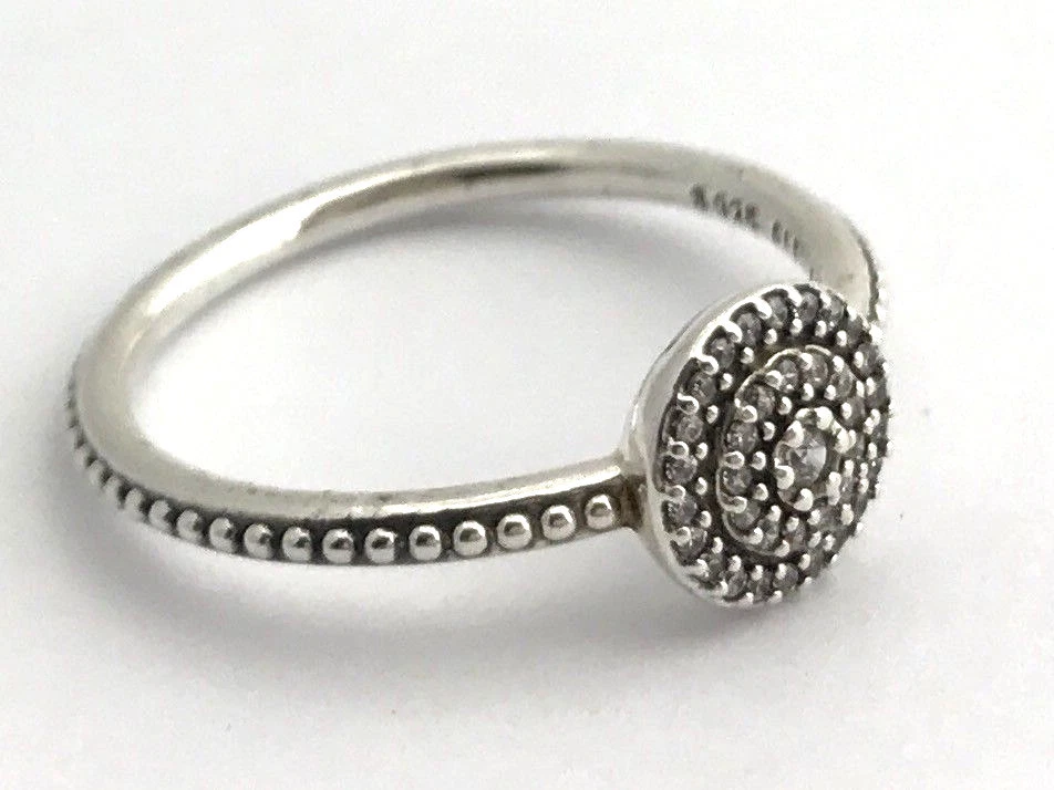 Pandora ring radiant elegance sterling silver deals