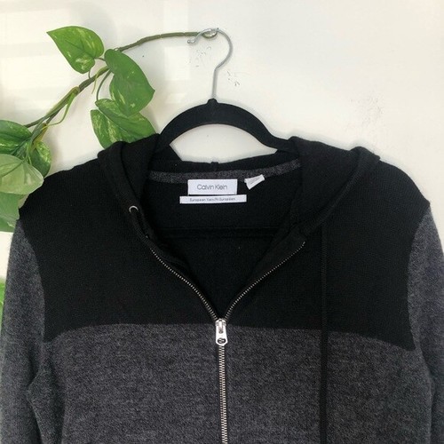 Calvin Klein European Yarn Zip Up Sweatshirt S - Foto 3 di 8