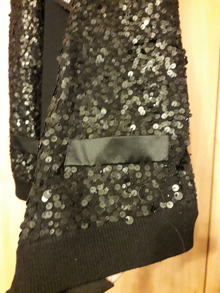 L@@K BASLER NWT SIZE 16 🎄 XMAS TUX STYLE SEQUIN FRONTED SILK WAISTCOAT £169 - Image 4 of 4