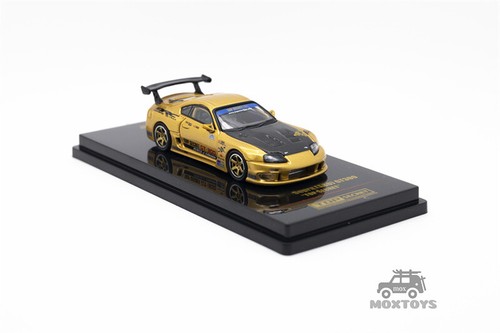 INNO 1:64 SUPRA (A80) TOP SECRET GT300 Gold Diecast Model Car - Picture 2 of 5