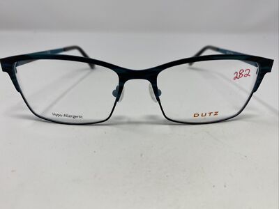 DUTZ Eyewear Netherlands SZ622 53-18-140 Black/Blue Eyeglasses Frame  S560