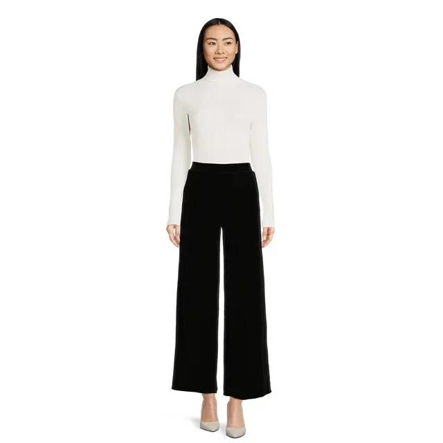 TIME AND TRU - PLUS SIZE: XXL (20) - High Rise Velvet Pull-On Pants W/32" Inseam