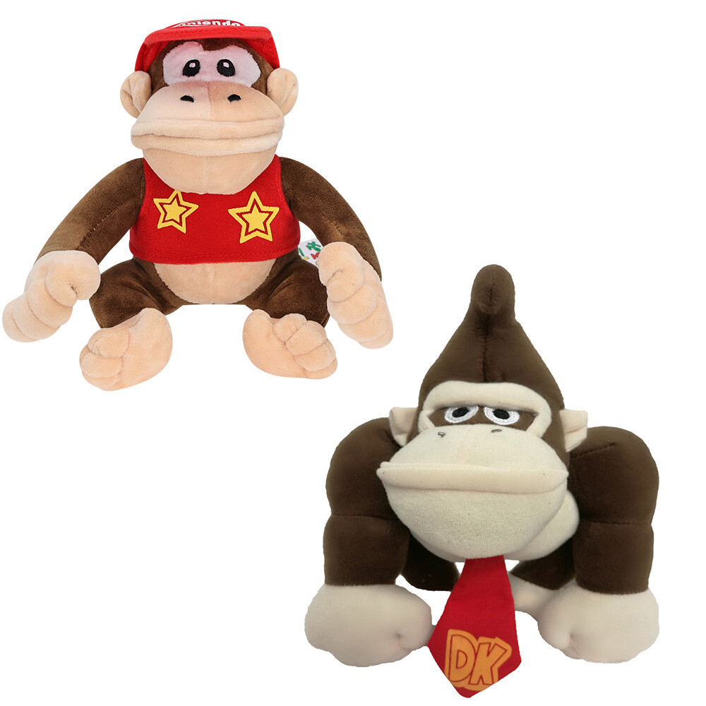 Anime Super Mario Bros Plush Toy Diddy Kong Soft Stuffed Doll Xmas Birthday  Gift