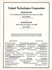 United Technologies Corp Securities Prospectus Goldman Sachs Vtg Mag Print Ad