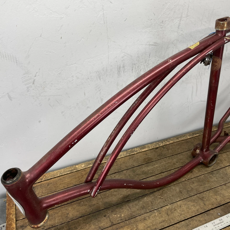 Винтажная рама Schwinn Canitlever Cruiser Klunker 1962 C2 средний вес 1960-е 26 - Изображение 2 из 4