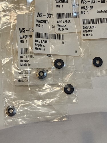 Hobart WS-031-80 Washer, Top Cover, .260 x .50 x .125, genuine OEM part  - Afbeelding 2 van 2