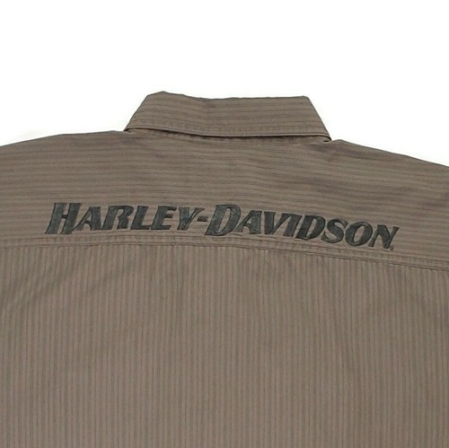 Harley Davidson Motorcycles Herren Button Front Hemd Large gesticktes Logo Gr. L - Bild 6 von 9