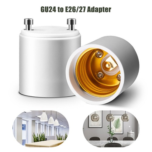 5 Pack GU24 To E26 E27 LED Lamp Adapter Standard Bulb Holder Socket Converter US - Picture 8 of 15
