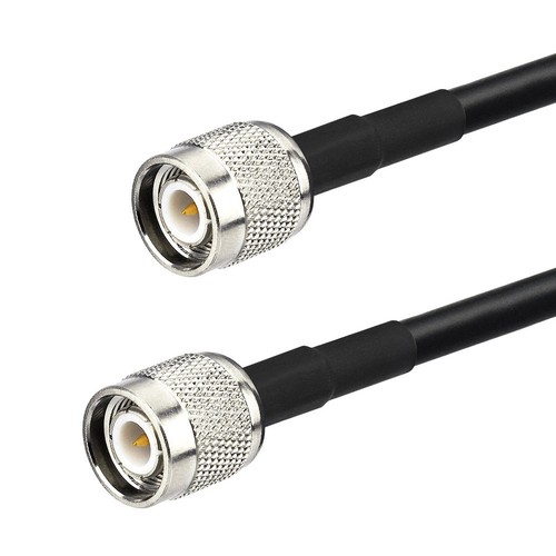 TNC male to TNC male plug RF adapter antenna extension cable KSR195 5M