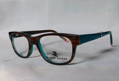 Todd Rogers 45TT ''Still What I'm'' KIDS Eyeglass Frames 46 17-130 Brown/teal NWT.
