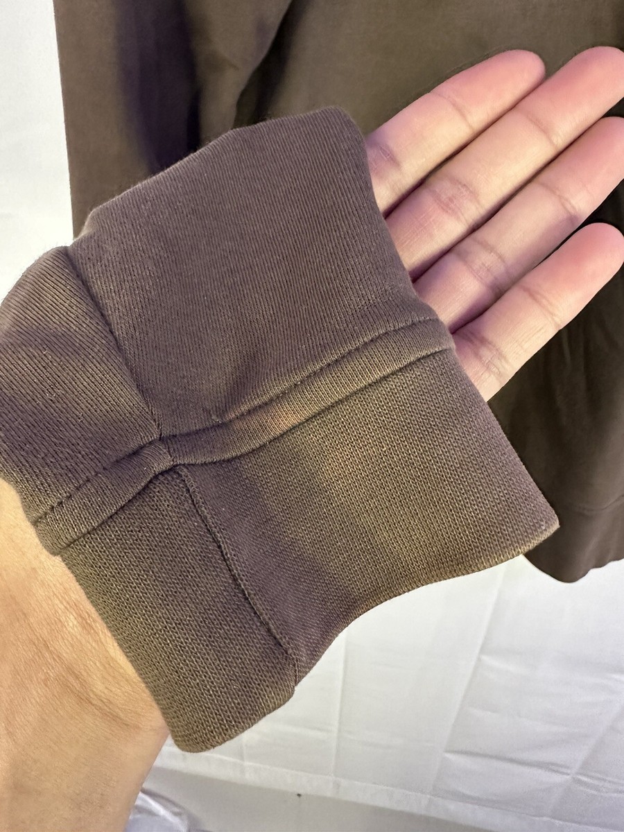 Burberry Golf Men's Sweatshirt Quarter Zipper Brown Size