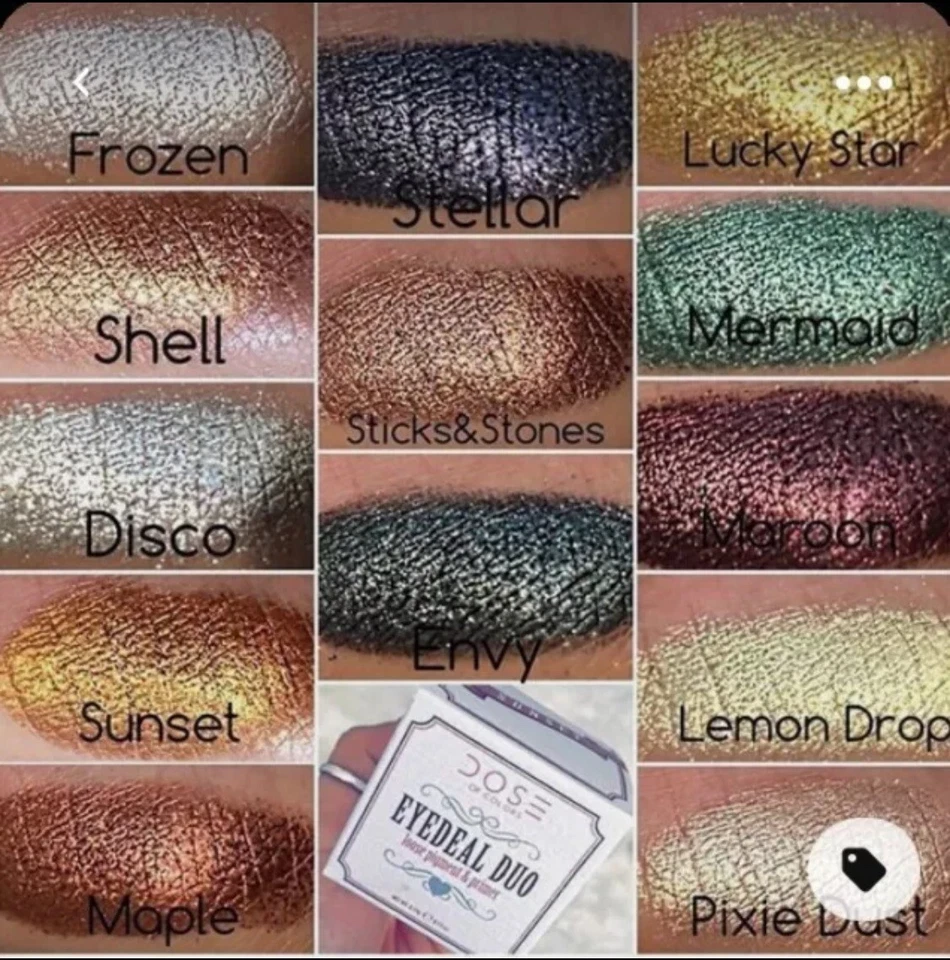 DOSE OF COLORS EYEDEAL DUO LOOSE PIGMENT AND PRIMER SUNSET NIB - Image 3 of 3