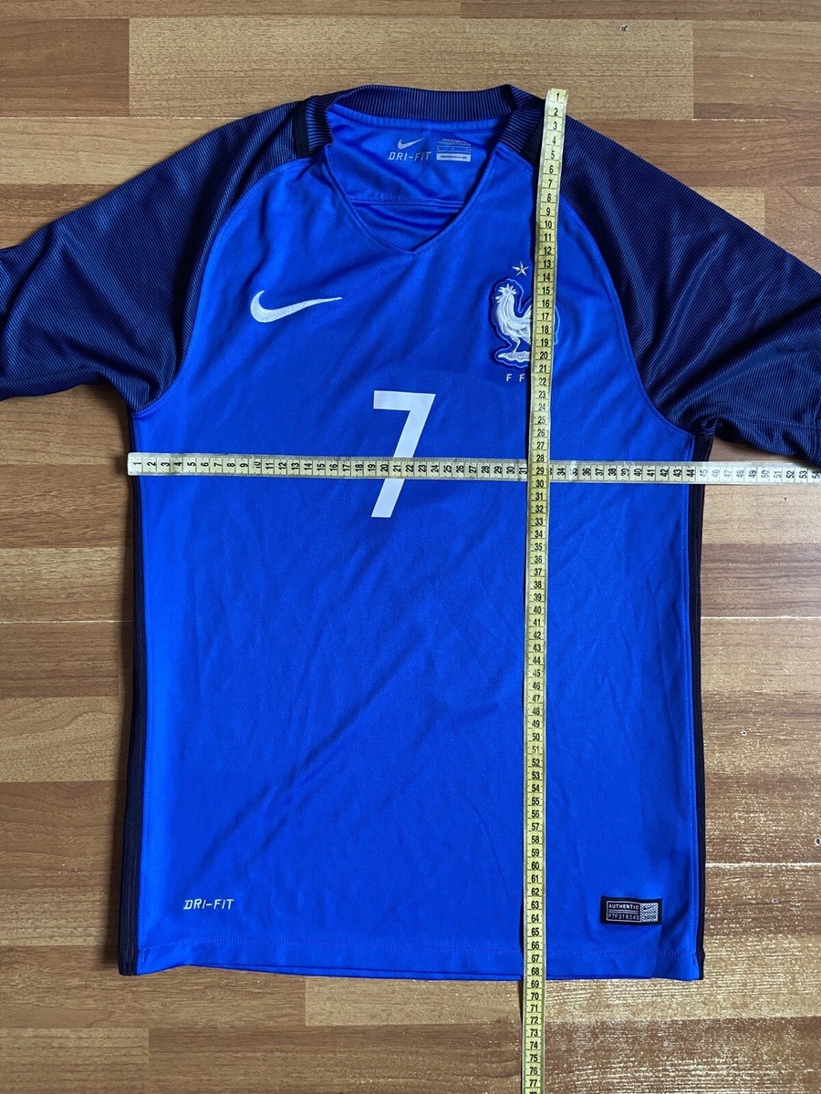 FRANCE 2016 2017 HOME SHIRT JERSEY NIKE sz S GRIEZMANN #7 724615