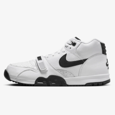 Nike FB8066-100 Mens Size 12 White Black Air Trainer 1 Leather Mid Top Sneakers Nike Air Trainer 1 main image 4