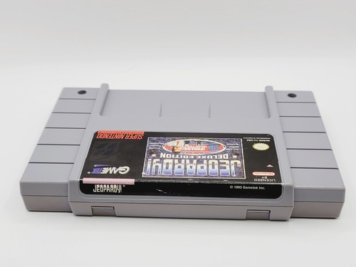 JEOPARDY! ( Super Nintendo SNES ) Game only Authentic Cartridge retro - Picture 3 of 4