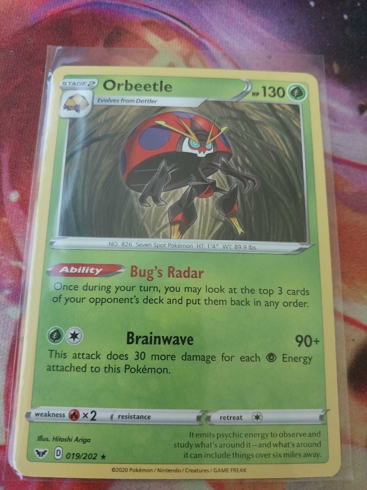 Pokémon TCG Orbeetle Sword & Shield Base Set 019/202 Regular Rare
