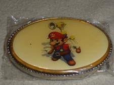 RETRO ENAMEL MARIO KART 64 BELT BUCKLE NINTENDO BROTHERS BROS