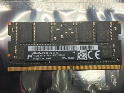 32GB Micron Kits 2x 16GB 2RX8 DDR4 PC4-2400T PC4-19200S SODIMM