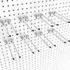Double Arm Pegboard Hooks 6 Inch, 8Pc Heavy Duty Peg Board Hooks, Fit 1/4 Peg.