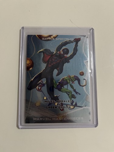 2022 Skybox Marvel Masterpieces Miles Morales Vs. Green Goblin Battle Spectrum