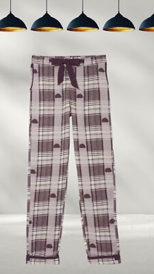 Ex Fat Face Damen Eva Igel Pyjamahose in Lila (etwas defekt)