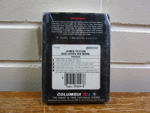 NOS - JAMES TAYLOR "DAD LOVES HIS WORK" 8 TRACK Album (sealed) Columbia - Bild 2 von 5