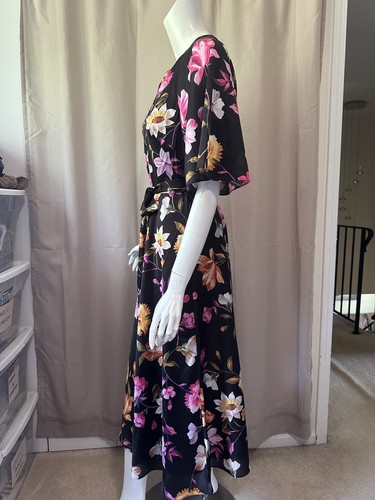 Nuevo Vestido Ted Baker London Estampado Floral Ruibarbo Té Talla 2 - Imagen 9 de 12
