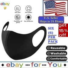 6Pack Mix Unisex Face Mask Reusable Washable Cover Masks Fashion Cloth Men Women