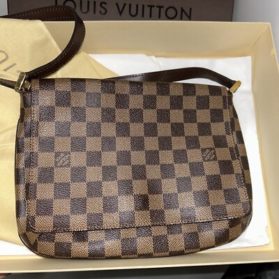 Louis Vuitton Musette Tango Damier Ebene Crossbody EUC
