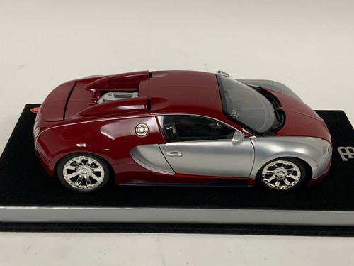1/18 MINICHAMPS Bugatti Veyron L'Edition Centenaire 2009 Chrom Rot Leder Basis - Bild 2 von 9