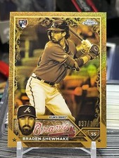 2023 Topps Gilded Braden Shewmake Cast In Gold /199 RC Braves White Sox 