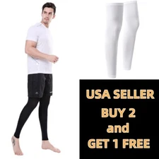 2PCS Bicycle Cycling Running UV Protection Leg Warmers Leg Sleeves