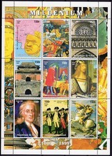 Chad 1999  Sc#806/811   THE OFFICIAL MILLENNIUM COLLECTION 5 Sheets + 1 S/S  MNH