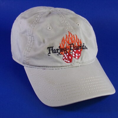 Harley Davidson Fitted Cap Tan Orlando Flames Dice Global Products