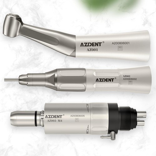 AZDENT Dental Slow Low Speed Handpiece Straight Contra Angle Air Motor 2/4H USA - Picture 33 of 35