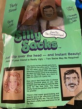 Vintage Silly Sacks 1985 Male Gag Joke Brown Paper Party Favor