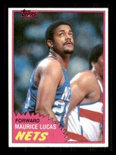 1981 Basketball Topps Maurice Lucas New Jersey Nets #E79 3