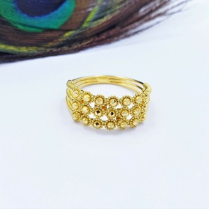 Genuine 22k Solid Gold Ring Size Us 7 Women Hallmarked 916 22kt Handcrafted Ebay