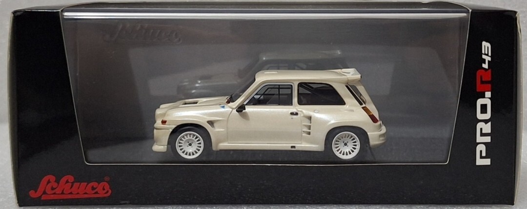 Renault 5 Maxi Turbo 1985 White Pearl Met 1:43 Schuco PRO.R 08855