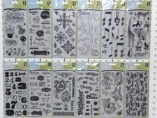 INKADINKADO Clear Stamp Sets - Birthday Dots Flourishes Dogs MORE -YOU PICK -NEW